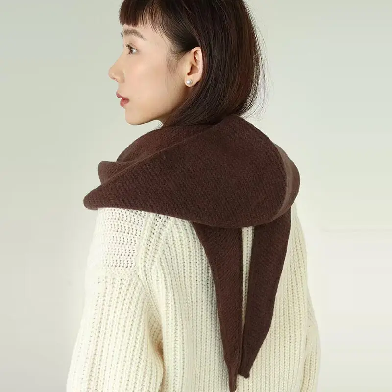 وشاح بغطاء للرأس حراري مقاوم للرياح من الصوف 100% باللون الأحمر للتزلج وركوب الدراجات قناع وجه شتوي وتدفئة الرقبة معدات الطقس البارد