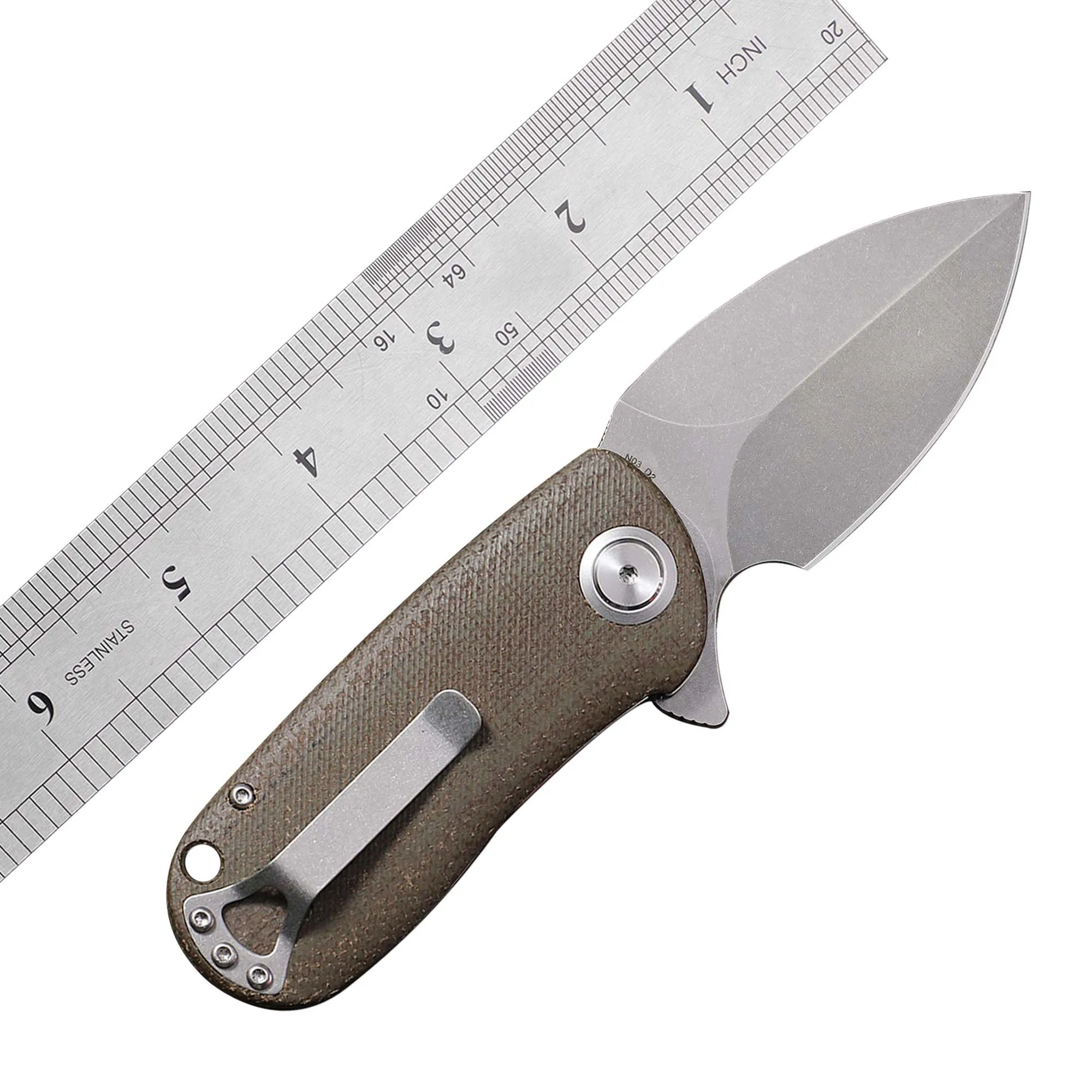 Nightwolf N03 Pocket Folding Knife for Men EDC Tool Cold D2 Steel Blade Self Defense Camping Tactical Hunt Survival Outdoor Arma