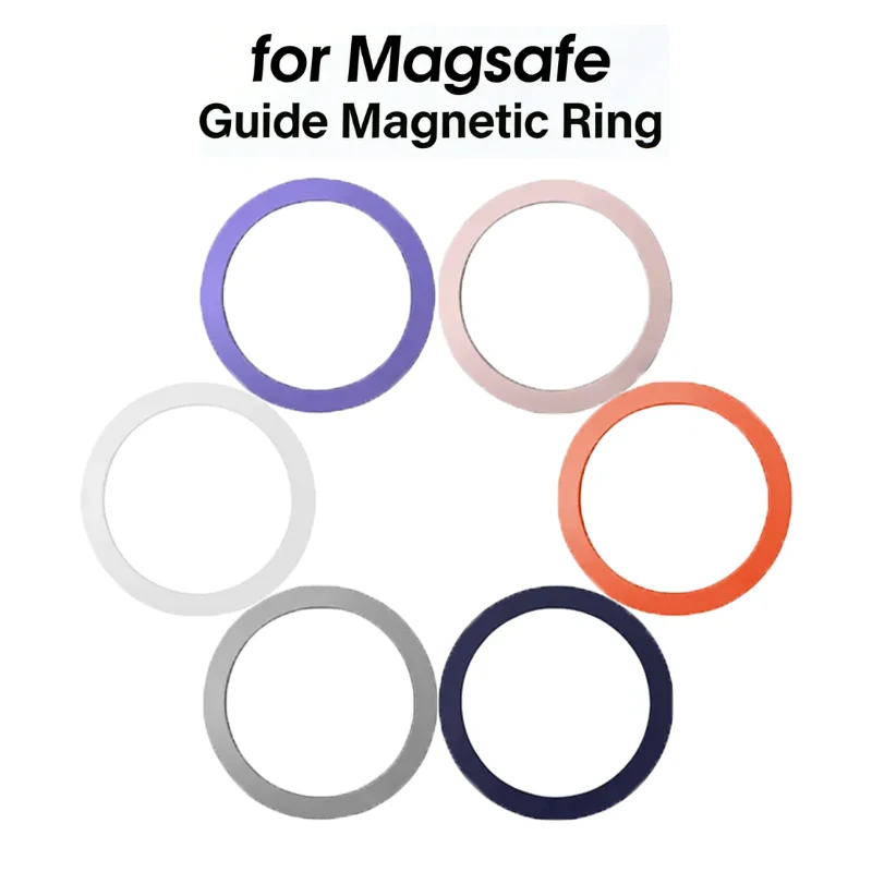 

Красочное силиконовое металлическое кольцо MagSafe, универсальная наклейка с поддержкой беспроводного зарядного устройства, магнитная нашивка для серии IPhone 12-17