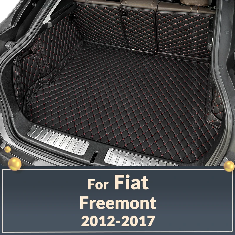 Auto Full Coverage Trunk Mat For Fiat Freemont 7-Seat 2012-2017 16 15 14 13 Car Boot Cover Pad Interior Protector Accessories