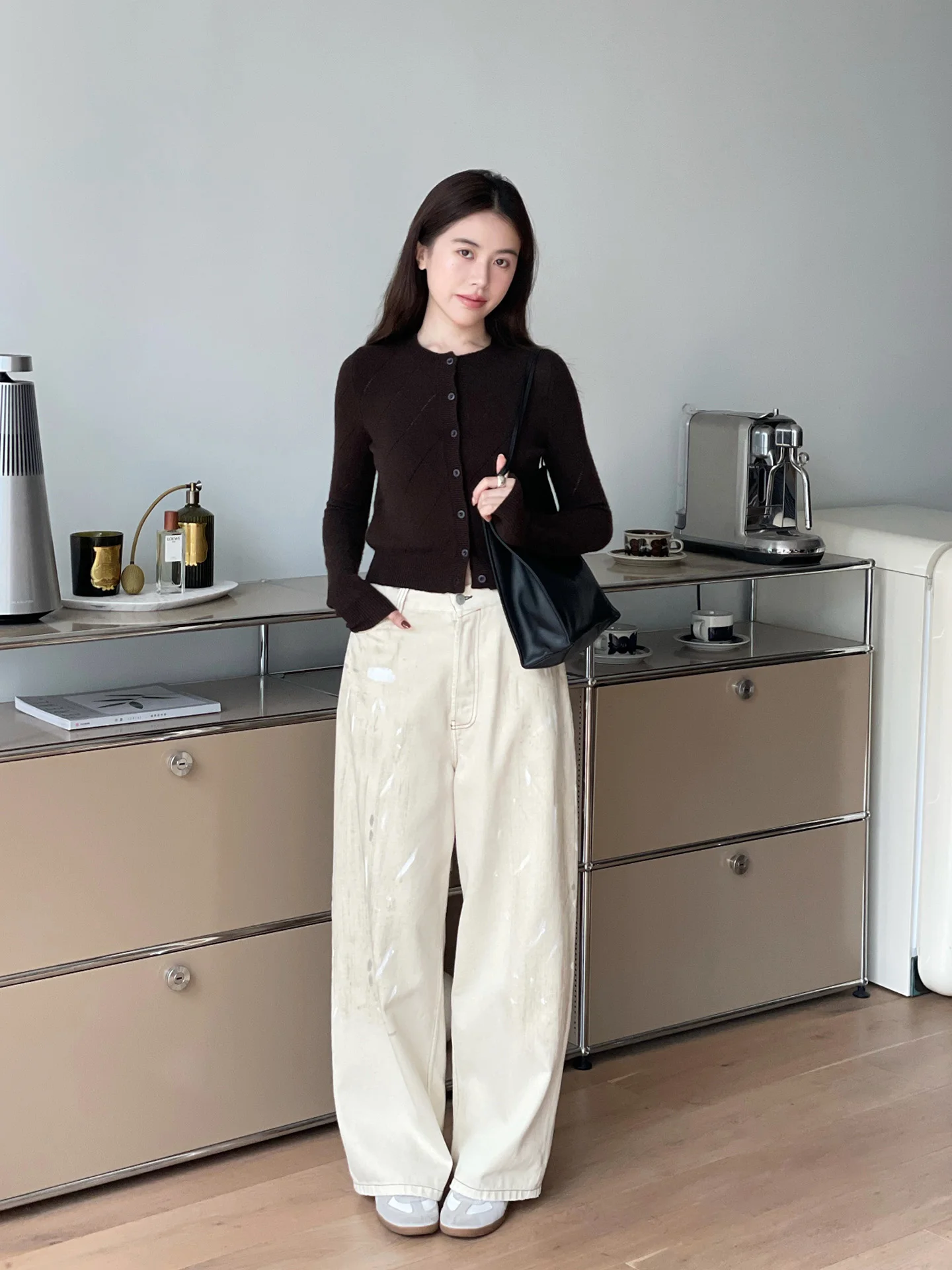 

Fi Купить Повседневные свободные женские джинсы с прямыми штанинами, цвета хаки, с высокой талией, хлопковые эластичные роскошные джинсы, осенняя мода