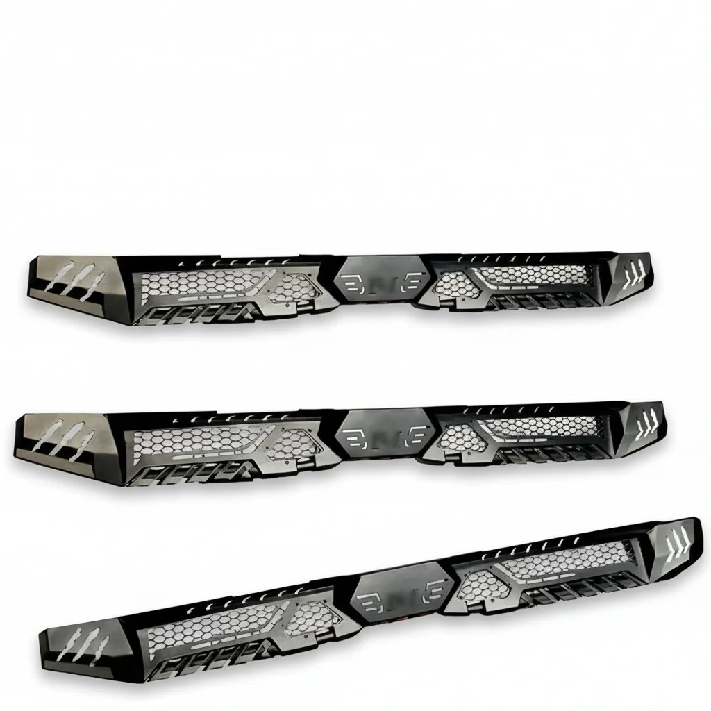Side Step, Steel Iron Running Board for Toyota Hilux Revo Rocco Travo 2016-2026, Anti-Rust Side Pedals, Premium Accessories
