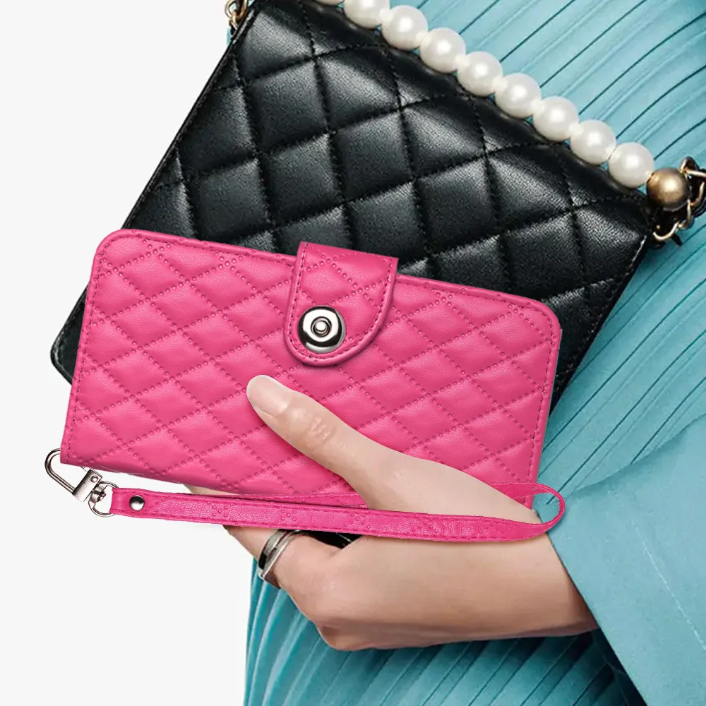

Удобный чехол-кошелек с ремешком для Samsung Galaxy Wide 7 6 5 A Quantum 4 Buddy 3 Jean 2 Jump Multi 7 Cards Crossbody Leather Flip Cover