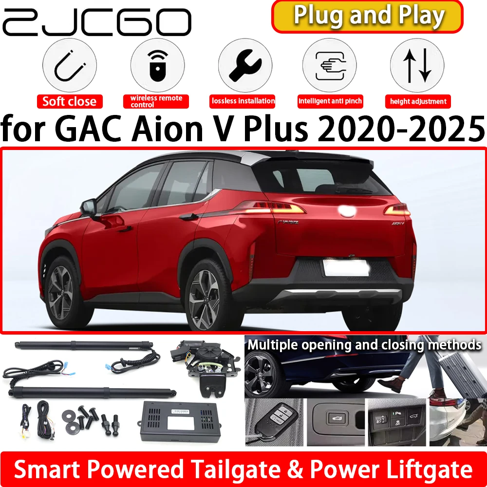 

ZJCGO for GAC Aion V Plus 2020-2025 OEM Automatic Electric Powered Tailgate Power Liftgate Tail Gate Lift Kit System Plug & Play