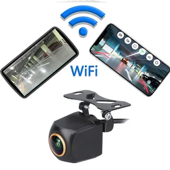 Cámara de respaldo inalámbrica WIFI HD, vista trasera de 170 grados, impermeable, cámara de visión trasera de marcha atrás para Android Ios, teléfono móvil, Iphone 1