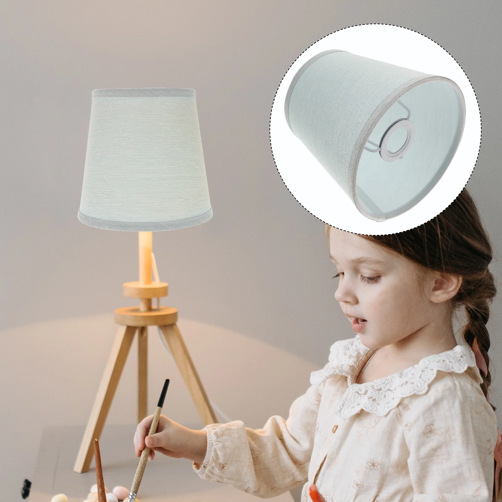 

Effortless Installation Fabric Lampshade Safe Materials Reliable Protection Bedroom Living Room Decor