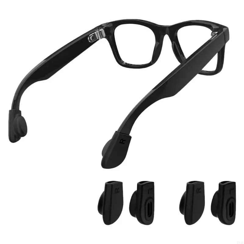 Soft Silicone Eyeglass Holders Comfortable Designs Retainers Prevent Slipping for Running Cycling & Outdoor Activity 77JC