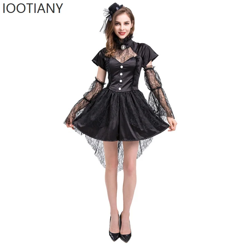 

Halloween Women's Mini Vampire Dress Set Witch Cosplay Costume Dress Up Nightclub Bar Party Performance Masquerade Costume Set