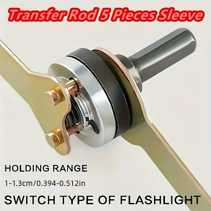 

5-Piece Hand Drill Accessory Set with 10mm Adapter - Multifunctional Angle Grinder Transfer Bar for Power Drills