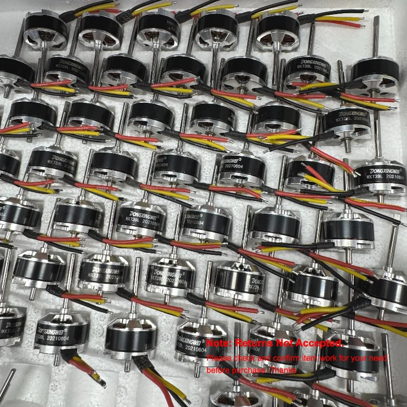 1PC Micro 23mm Diameter  BLDC Brushless Motor DC12V 20V 24V 3S-6S 1700KV High Speed Engine for Aircraft Model