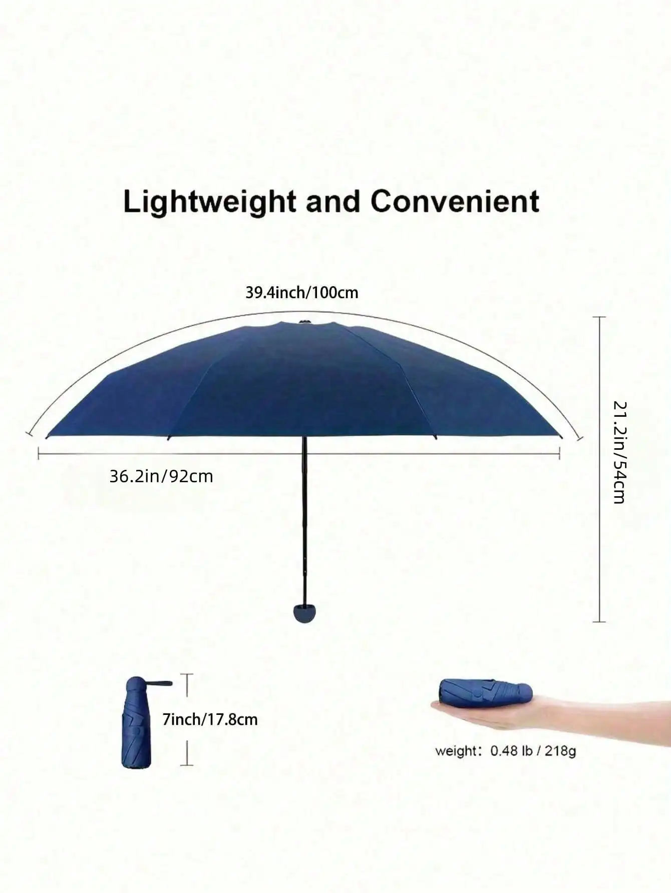 1pc UV Protection Mini Umbrella, Portable Pocket Umbrella With UV Coating, 6-Rib Reinforced And Pocket Sized Sun Umbrella, Yellow For School, Office, Household, Travel, Back To School Supplies, Spring Summer Picks, Brides Maid Gifts, Room, Bedroom Decor,