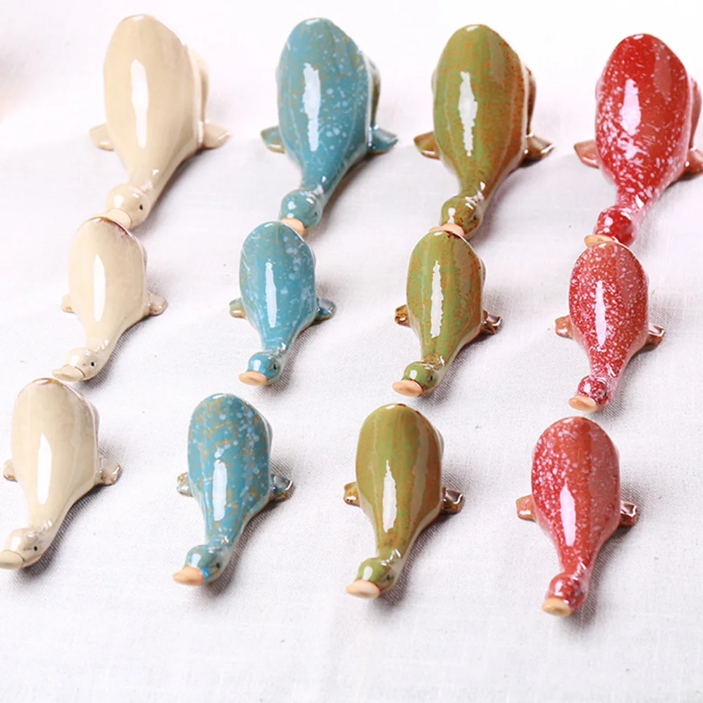 3 قطع من زخرفة البط السيراميكي سهلة التركيب، تأثير زخرفي ممتاز لزينة المناظر الطبيعية في حديقة حمام السباحة #4