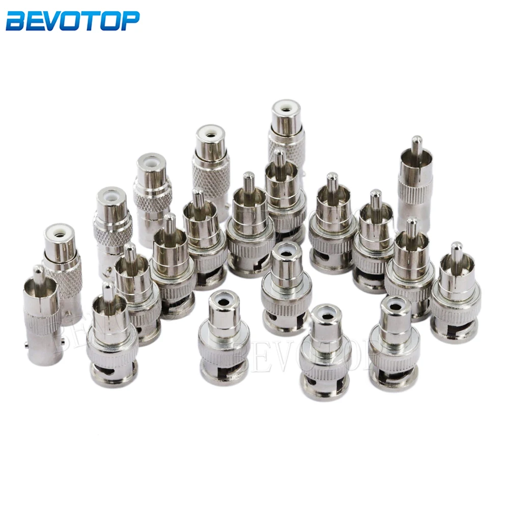 5Pcs/Lot Q9 BNC Male Female to RCA AV Male Female Straight Connector 50 Ohm for CCTV Video High Quality