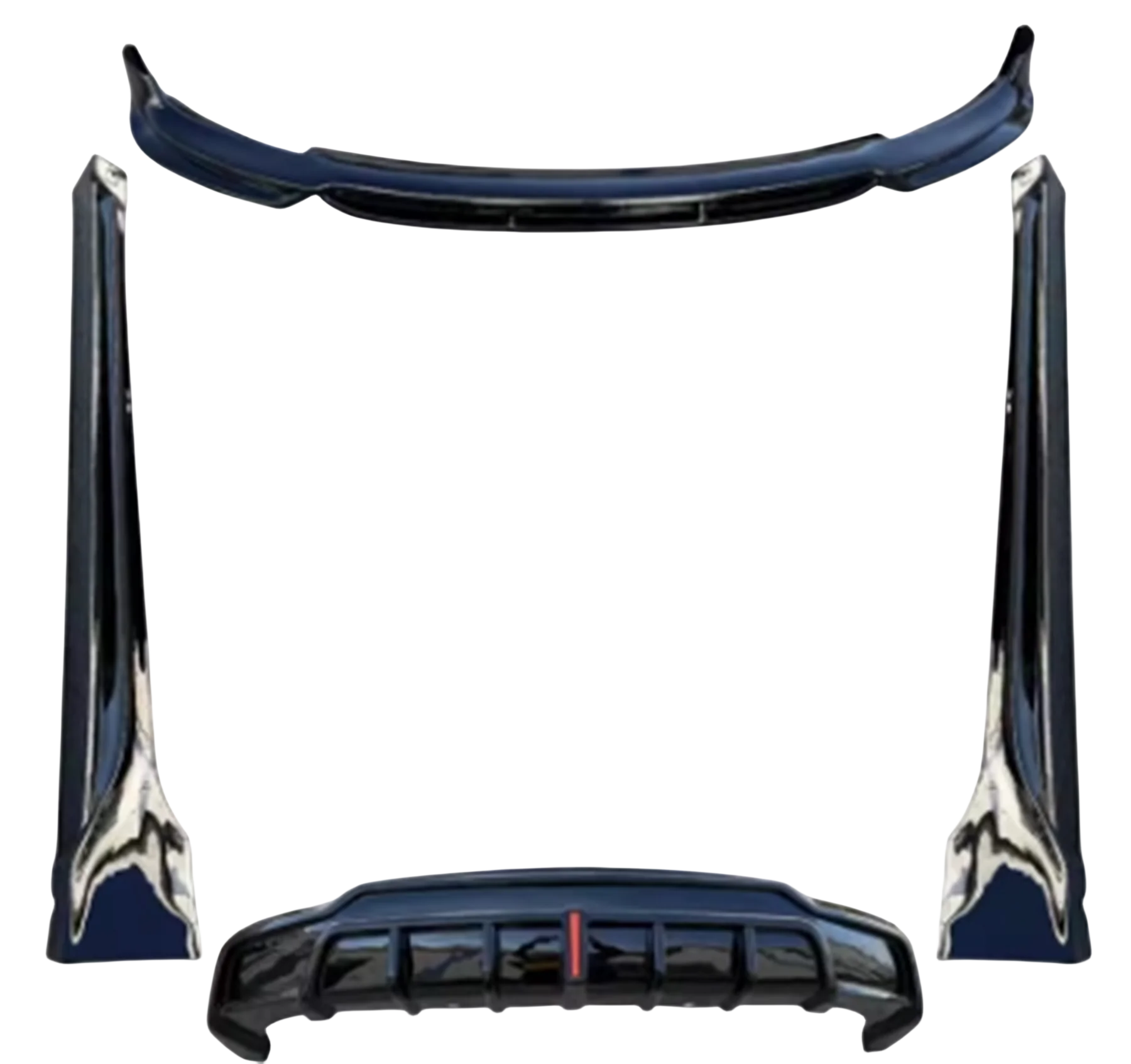 

Car Front rear Bumper lip Side skirts Body kit for Tesla Modle3