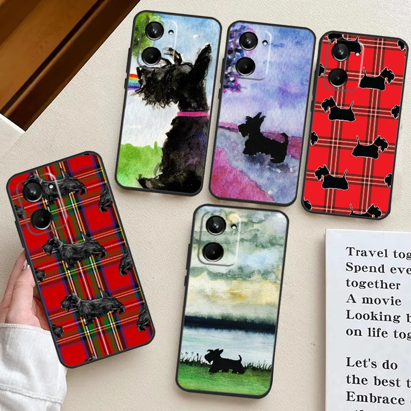 Cute Scottish Terrier Dog For Realme 11 Pro Plus 12 10 9 GT Neo 5 GT3 C53 C51 C30 C31 C33 C35 C11 C25s C21Y C55 Case