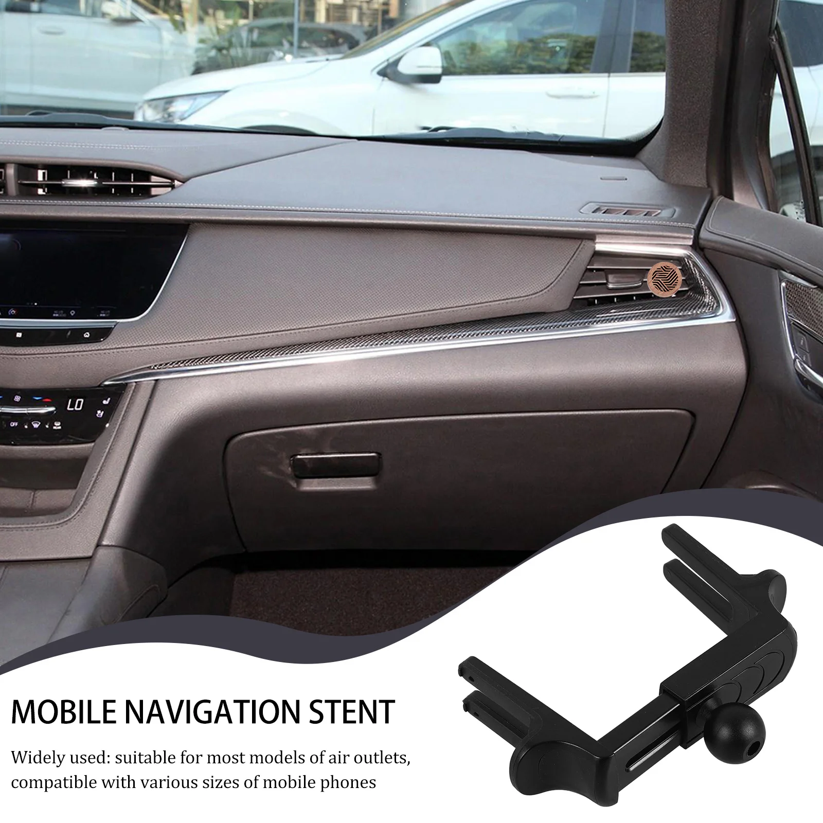 

Car Phone Holder Air Vent Mount for Universal Cell Phones Hands-Free Driving Accessory Compatible with Most Smartphones