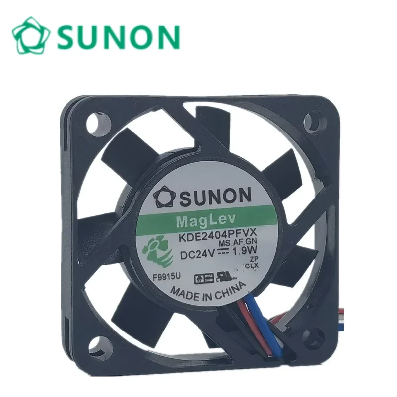 KDE2404PFVX Double Ball Bearing Cooling Axial Fan DC 24V 1.9W 4010 40mm 40*40*10mm for SUNON