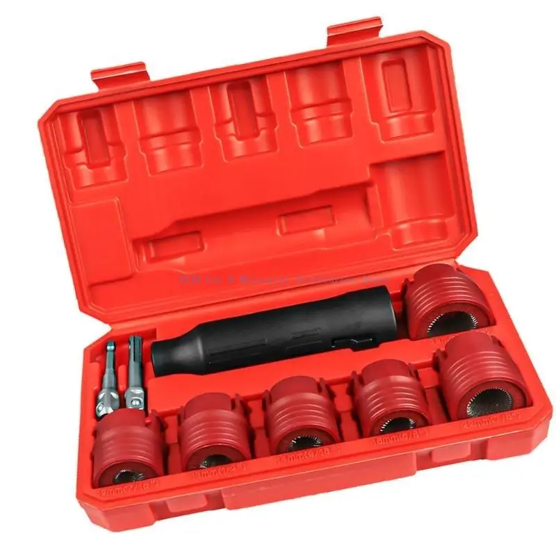 

L5BC Car Wheel Hub Studs Shire Set Set Emplive Intropment Эффективное снятие ржавчин с ящиком для хранения 9 % для использования