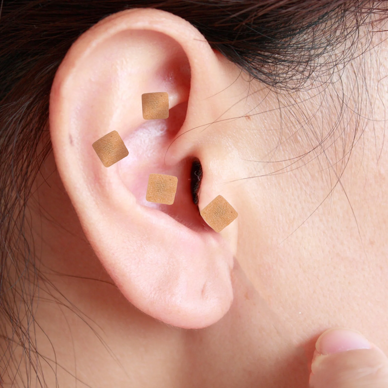 

540pcs Acupressure Stickers Portable Acupoint Massage Patches For Ear Care Therapy Ear Seeds Acupuncture Kit Simulate Tool