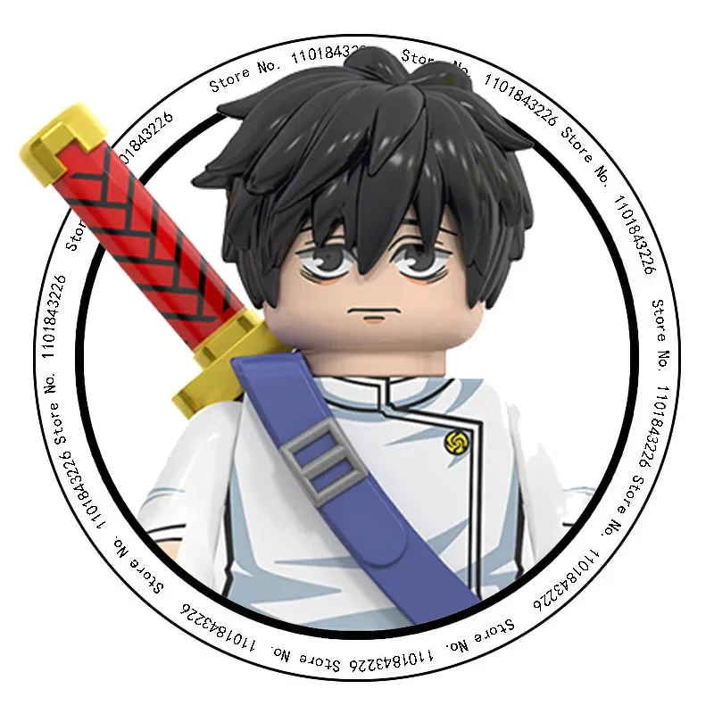 48pcs Jujutsu Kaisen Bouwstenen Itadori Yuji Gojo Satoru Ryomen Mini Action Figure Accessoires Kerstcadeau voor kinderen