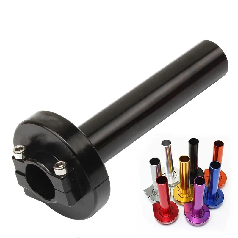 Moped Scooter Bike 22mm 7/8 Inch CNC Aluminum Accelerator Throttle Twist Grips Handlebars Universal For Multicolor Motorcycle