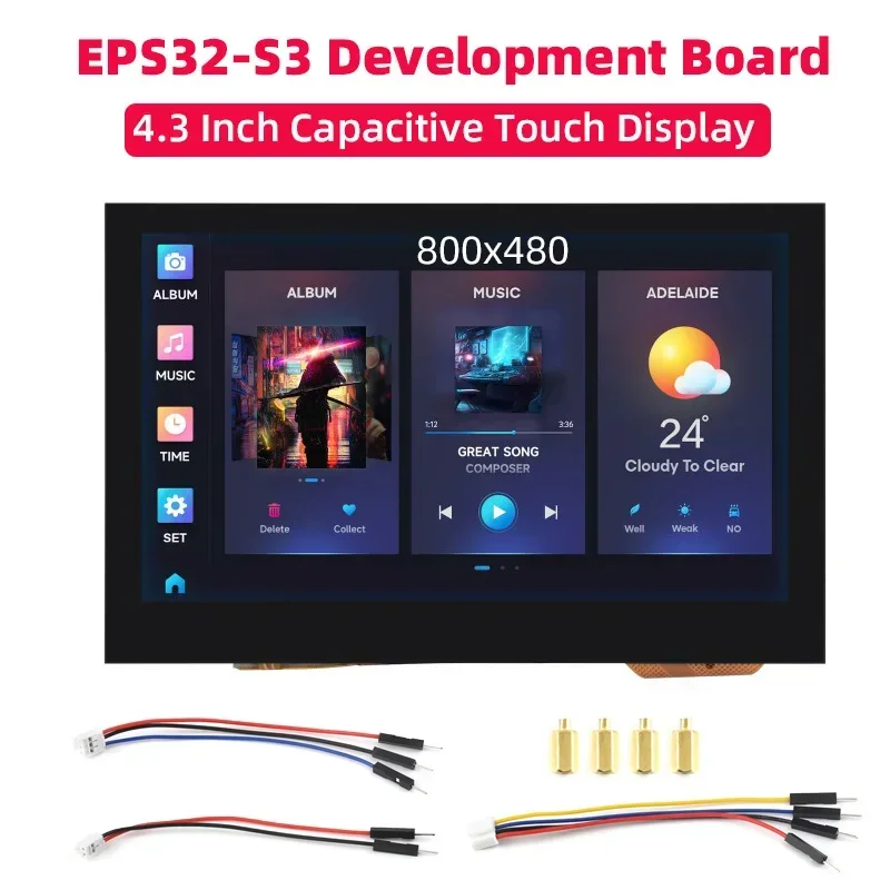 

ESP32-S3 4.3 Inch Capacitive Touch Display Development Board 800×480 32-bit LX7 Dual-core Processor WiFi Bluetooth with Antenna