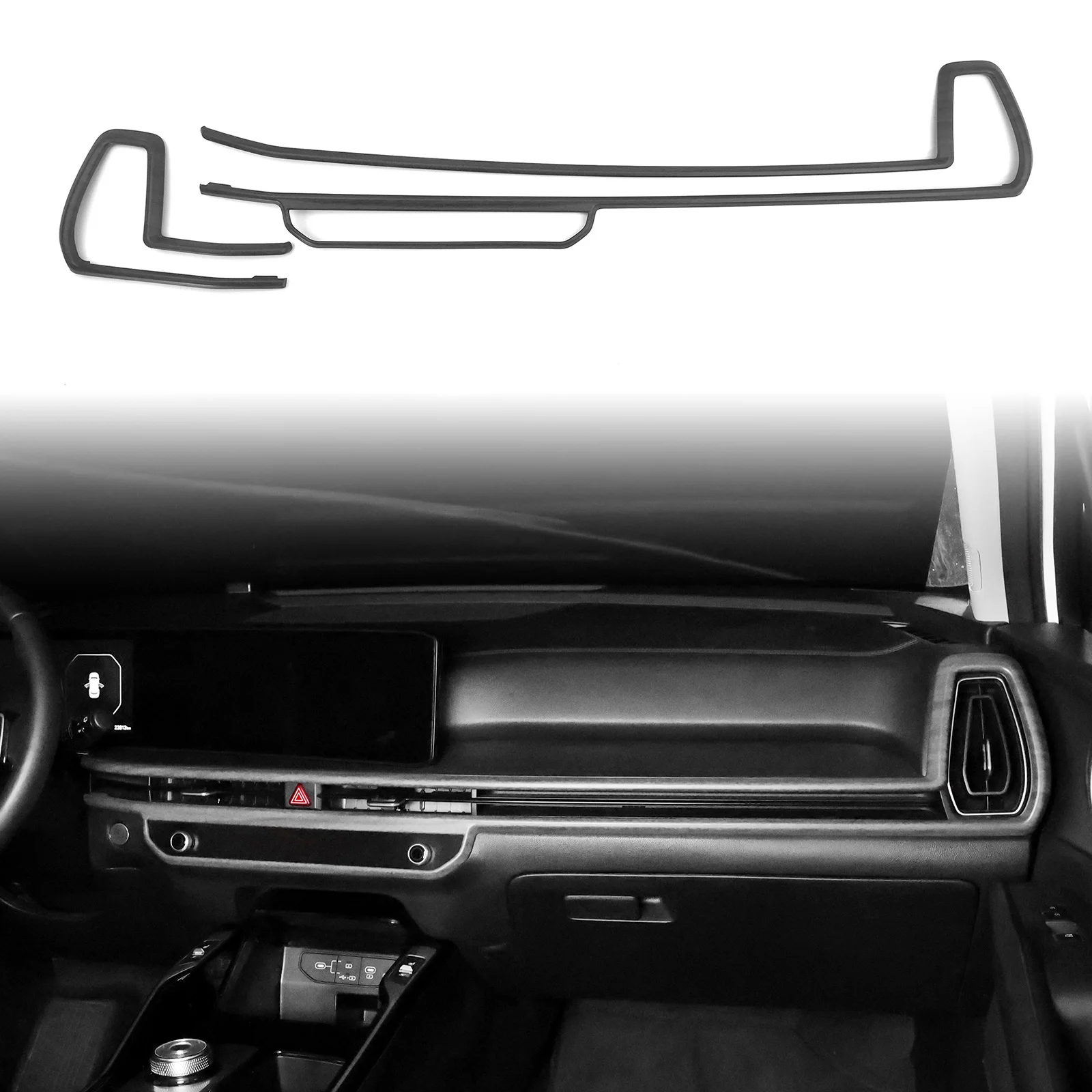 Interior Moulding Accessories ABS Car Dashboard Decorative Stripes Cover Trim For Kia Sorento MQ4 2024 LHD
