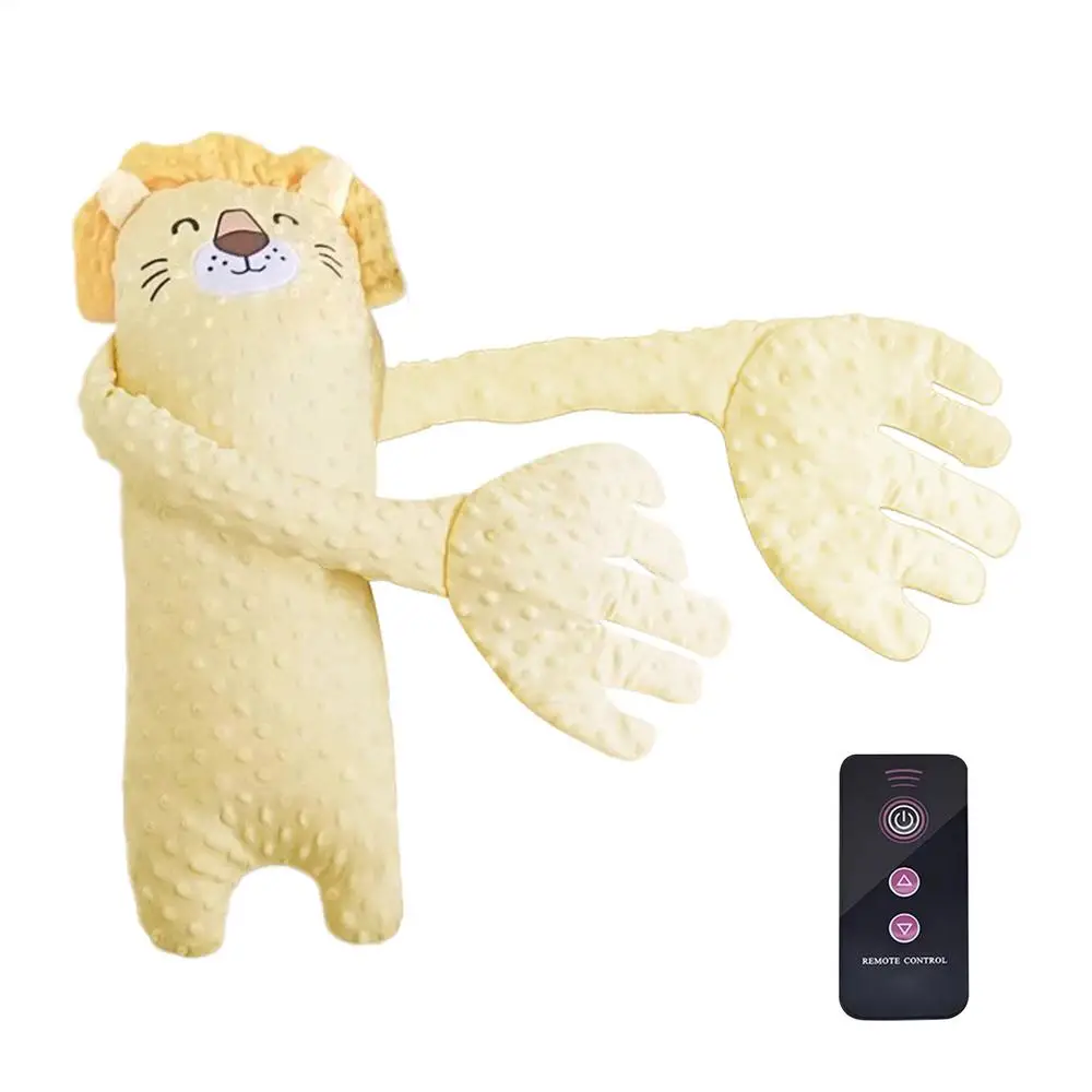 Afstandsbediening Elektrisch babyslaapspeelgoed Cartoon beervormige pluche Rustgevende poppen Cartoon babyslaaphulp Comfort Fopspeenkussen