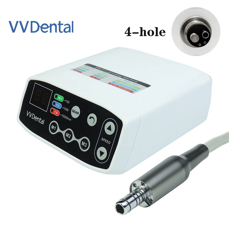 VVDental Micro Motor Electric Brushless Machine for Clinic Chair Piezo Handpiece 2/4Holes Low Speed Handle Dental Polishing Tool