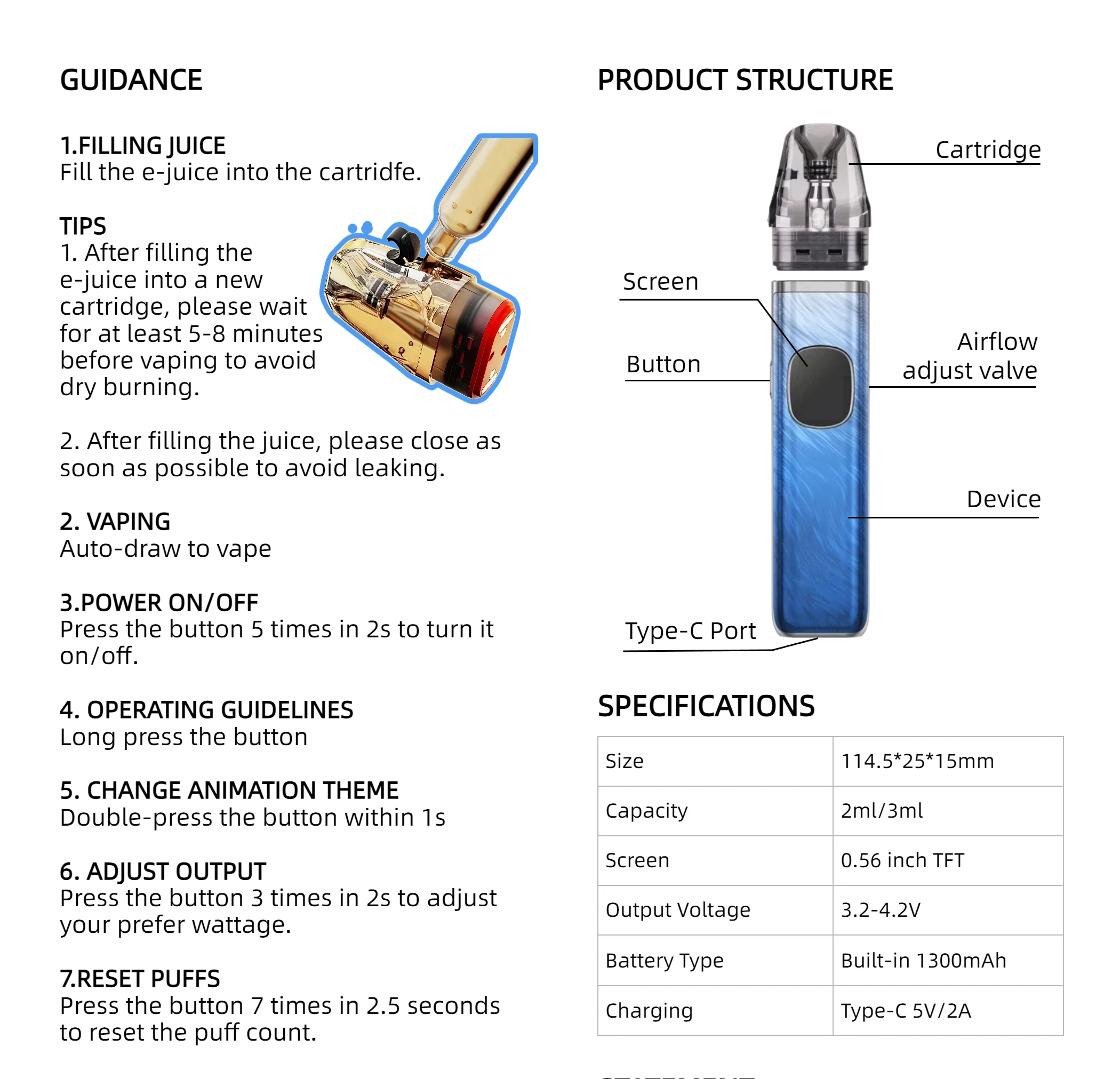 Xlim Pro 2 1300mAh Battery Device with 0.8ohm 2/3ml Cartridge for Xlim 0.4/0.6/0.8/1.2ohm Pod Vape Set S05bea19529204b3cabfc3516db0a61ebw