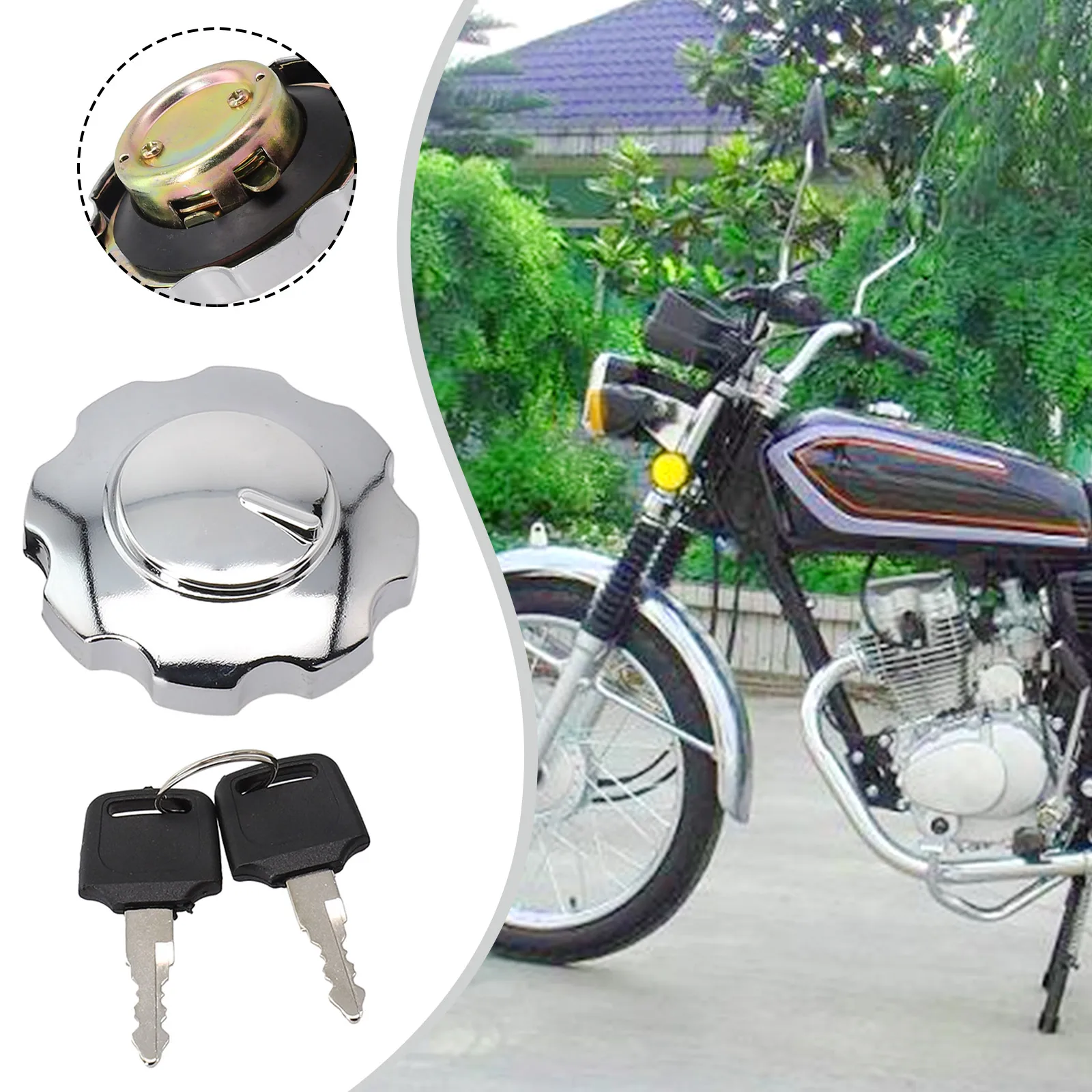 High-quality Aluminum Alloy Motorcycle Locking Fuel-Cap Universal For ATV Tank-Cap Cover For Motorcycle Fuel Tank Accessories