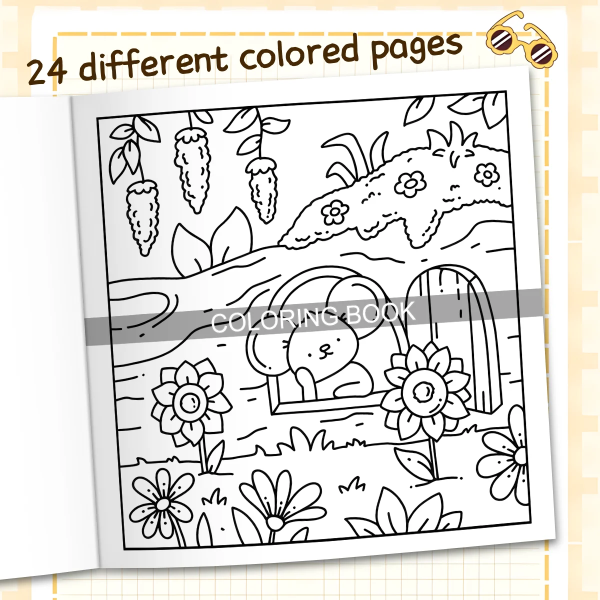 COZY MOMENTS Bold-Easyรูปแบบสมุดระบายสีสําหรับผู้ใหญ่สมุดวาดภาพน่ารักของขวัญภาพวาดที่สมบูรณ์แบบสําหรับงานปาร์ตี้และวันเกิด