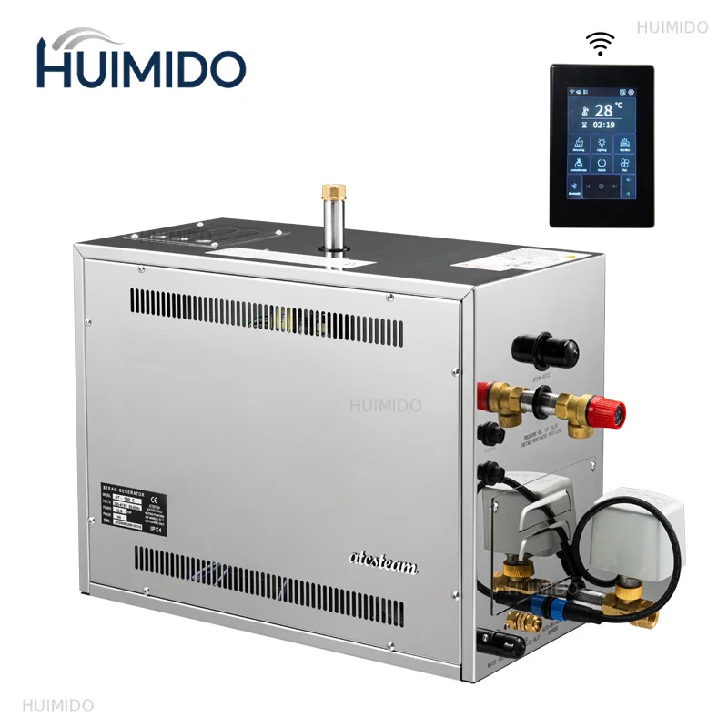 New Smart Wireless Network and Application Control Atcsteam Luxury 21KW Sauna Steam Bath Spa Turkish Bath Wet Steam Generator