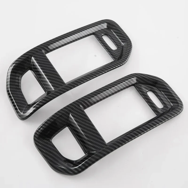 1Pair Dashboard Front Side Air Vent Trim Cover For Dodge RAM 1500 TRX T-REX 2023- Parts Car Interior Air Outlet Frame Stickers view 5