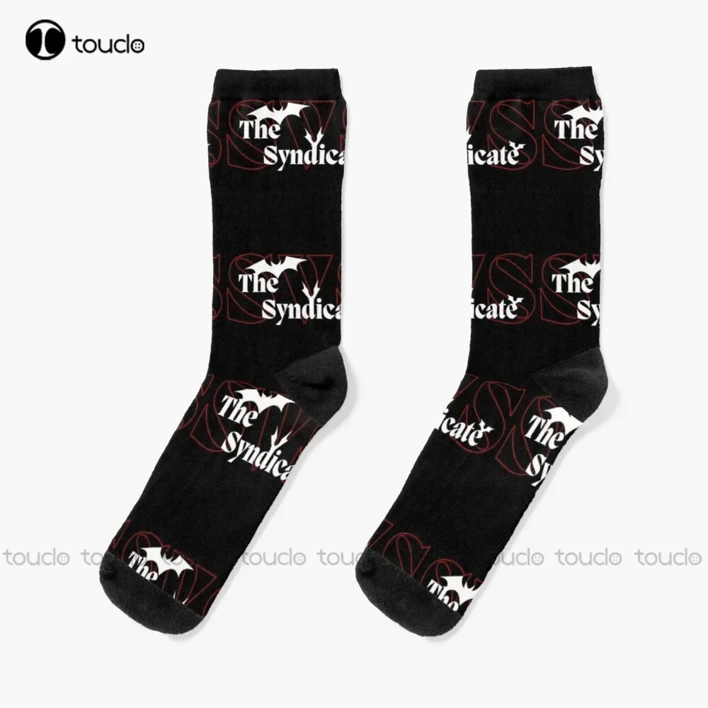 Sneaky Vampire Syndicate Logo And Name Socks Winter Socks For Men Personalized Custom Unisex Adult Teen Youth Socks New Popular