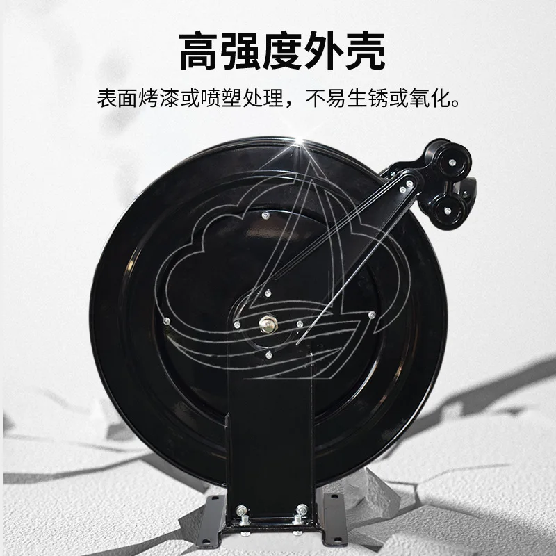 10 Automatic Pipe Retractor Telescopic Hose Reel Car Wash Subway Pipe Coiler High Pressure Washer Grease Pump Hose Winder