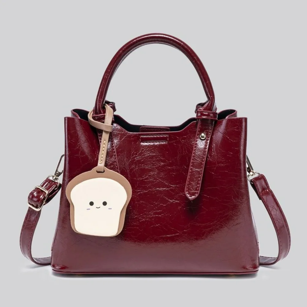 

PU Leather quare Crossbody Bag for Women, Shoulder Bag with Adjustable Strap, Solid Color Casual Purse for Work Shopping Travel