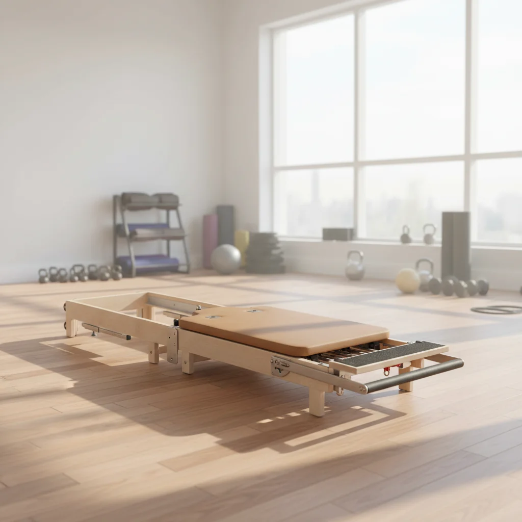 High-grade Solid Maple Foldable Pilates Reformer for Studio & Personal Use