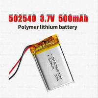 1pcs-8pcs 502540 500mAh 3.7V Li Po Battery 052540 Lithium Polymer Batteries for Dvd Mp3/mp4 GPS LED Light Recorder Rechargeable