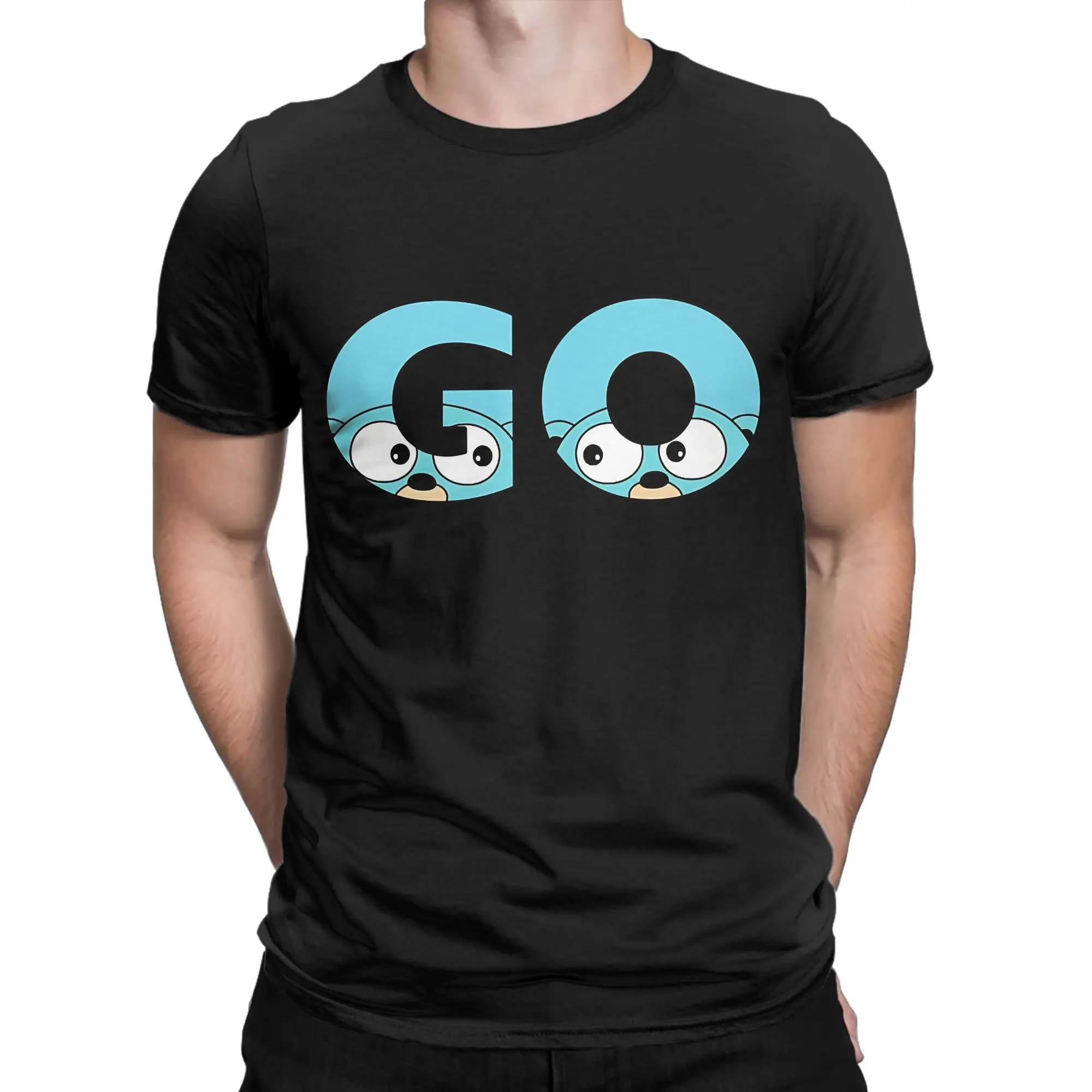 Go gopher essential shirt Novelty 100% Cotton T-Shirt gopher Tops Tees For Men