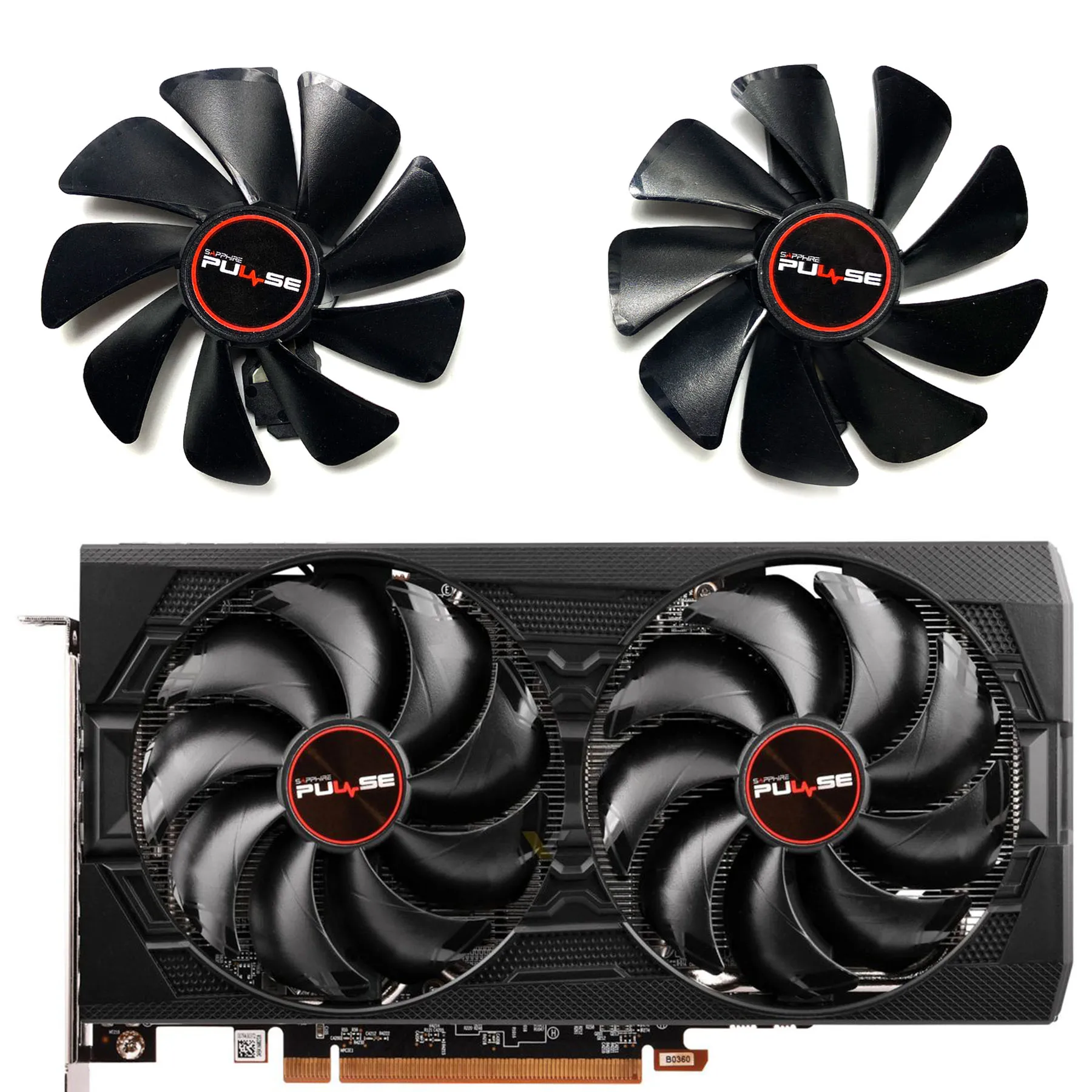 Новый сменный вентилятор для видеокарты SAPPHIRE Radeon RX5500XT RX5600 5700XT PULSE BE SE OC FD10015M12D