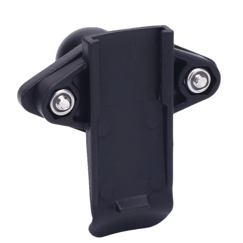 Motorcycle GPS Mount Nylon Handlebar Mounts Spine Clip Holder With 1 Inch Ball For Handheld Device Black Back Clip Kit