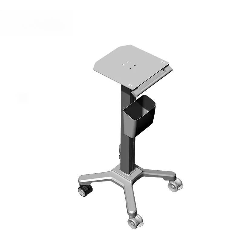 Durable metal hospital trolleys with industrially four-wheel mobile units for healthcare and hospital convenience