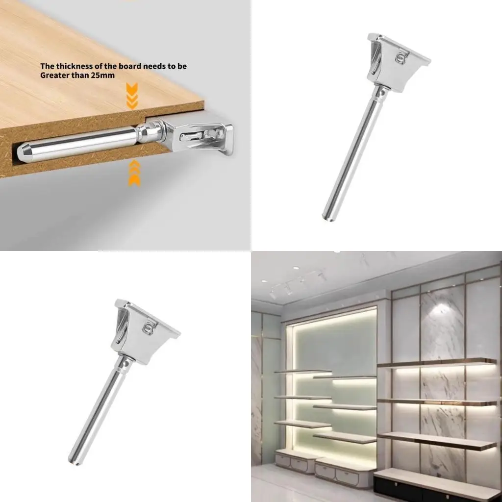 

652F Metal Shelf Holders Rustproof Metal Brackets Uprgades for Home DIY Enthusiasts