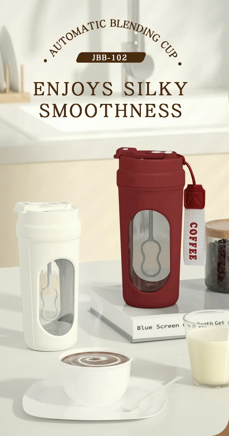 450ml Self Stirring Mug Auto Mixing Cup USB Rechargeable Protein Shaker Coffee Milk Powder Blender Fitness Gym Travel Bottle