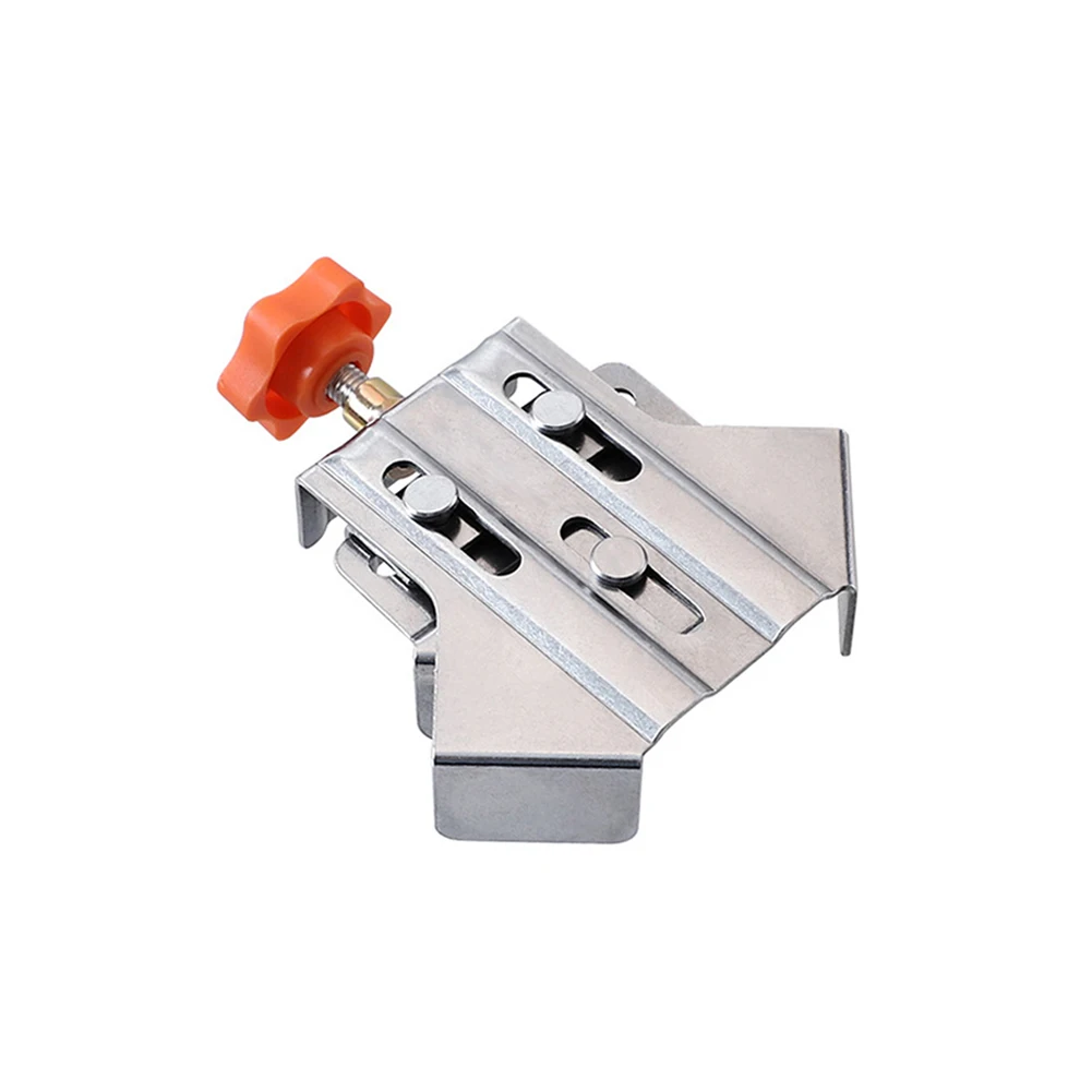 1/2/4pcs 90 Degree Fixing Clips Adjustable Swing Jaw Stainless Steel Photo Frame Clip Wood Corner Clamps for Wood Panel Splicing