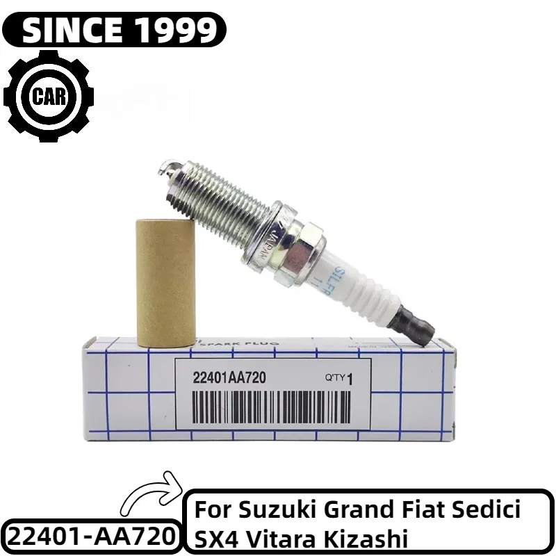 

4PCS 22401-AA720 09482-00606 Iridium Spark Plug For Suzuki Grand Fiat Sedici SX4 Vitara Kizashi 22401AA720 SILFR6A11 5468