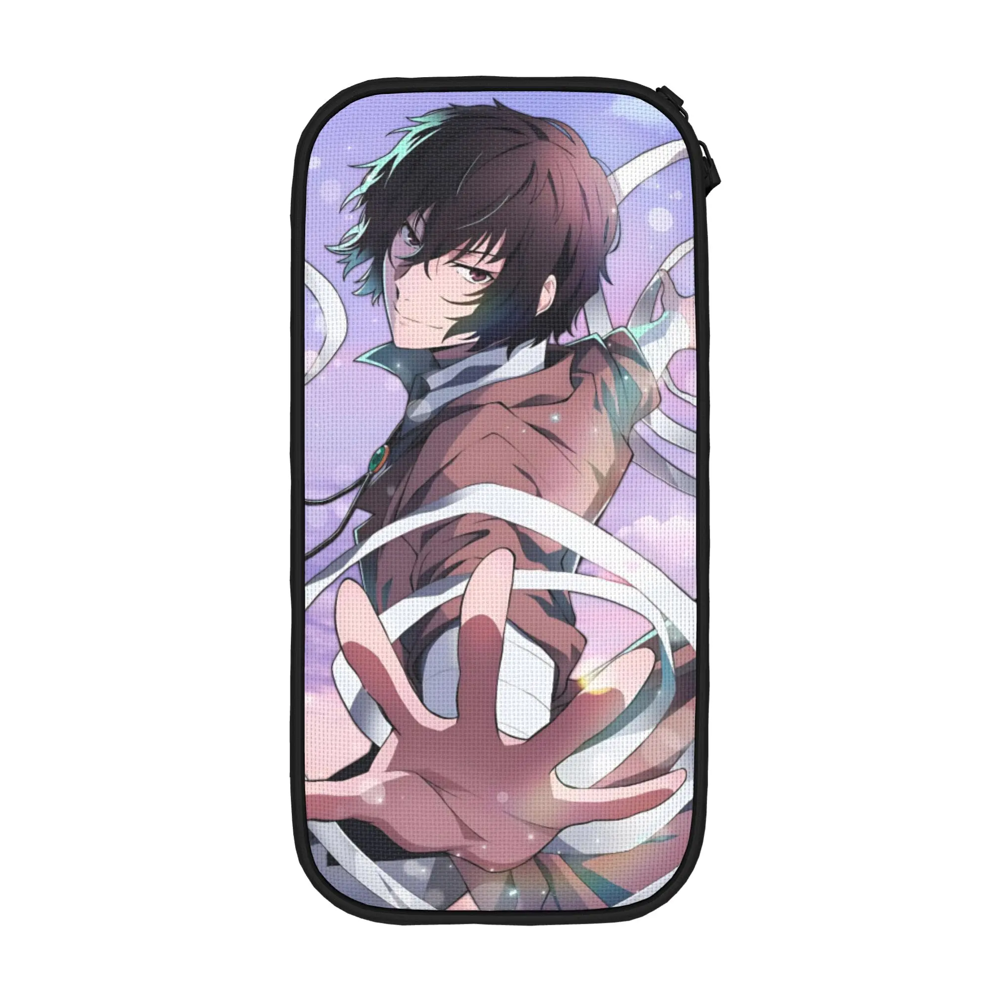 Classic Dazai Bungo Stray Dogs Pencil Cases  Pencilcases Pen Box Kids Large Storage Bags School Supplies Zipper Stationery