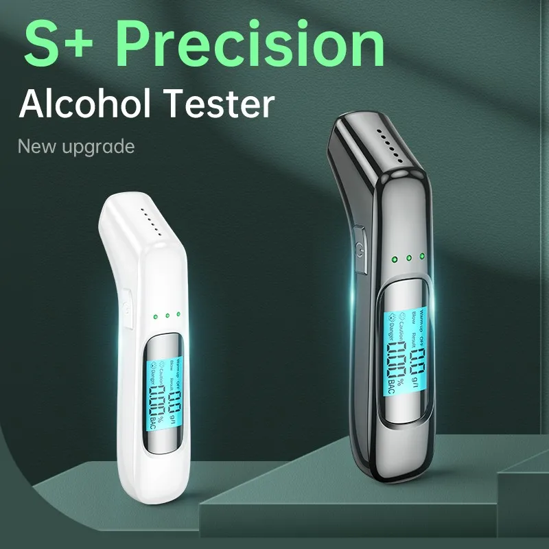 Automobiles Non-Contact Alcohol Tester Portable Blow Detector Traffic Alcohol Tester Vehicle High Precision Measuring Instrument