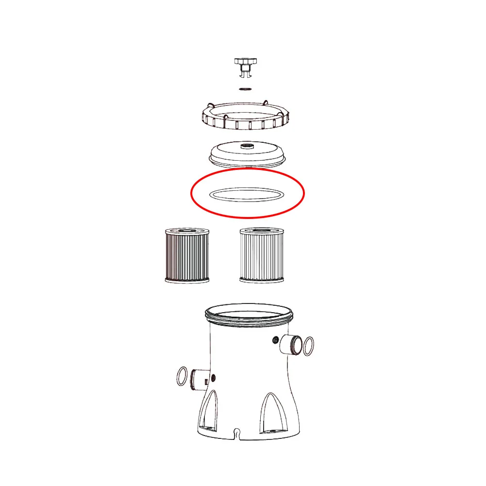 Black P6119 O Ring for Swimming Pool Filter Pump For 58117 58118 58122 58123 58148 58149 58383 58384 58386 58389